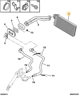 PSA 6448.J6 Kalorifer Radyatörü  6448J6
