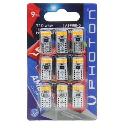 PHOTON PH7010 NA B9 T10 W5w 12v 10smd Led Amber (9'Lu Blıster)