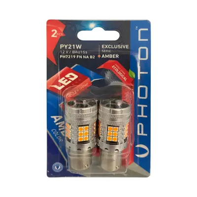 PHOTON PH7219 FN NA B2 P21w 12v Amber Fanlı Exclusıve Serıe (2'Lı Blıster)