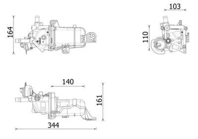 BEHR MAHLE CE 49 000P Egr Sogutucu 147357086R