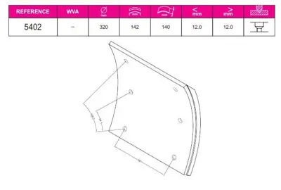 BESER 5402 Fren Balatası Arka Yaprak Mıtsubıshı Fuso Canter 