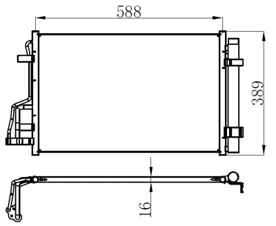 ORIS CHY010012 Klıma Radyatoru (Kondanser) Kıa Ceed Pro Ceed 2007-2012 Hyundaı I30 2007-2012 (587×391×16) 190160024 8283031 8283037 8333032 8FC351303211 8FC351303221 8FC351318451 8FC351318701 940006 940007