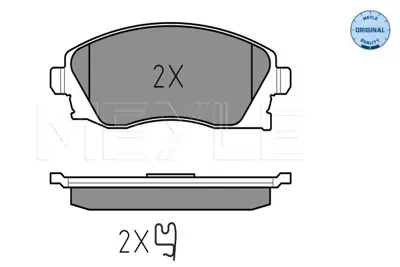 MEYLE 025 232 2517 Fren Balatası Opel Corsa C / Combo C   Ön 1030601, 1064230, 1075558, 1075565, 1079919, 1101462, 1101464, 1107697, 1107698, 1109014