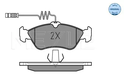 MEYLE 025 215 9218 Fren Balatası Spr Arka Büyük  Lt35 A0024206020