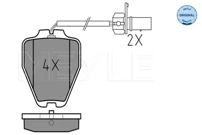 MEYLE 025 232 8017/W Fren Balatası Vw A6 2.4,3.7 Quattro Ön 4B0698151S