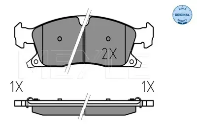 MEYLE 025 251 9021 Fren Balatası 166/292 Ön  Jeep Wk A0004209600