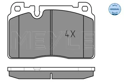 MEYLE 025 256 4316 Fren Balatası Vw A6 A7 Q5 Ön  2013>  Ön  1lp 8R0698151H