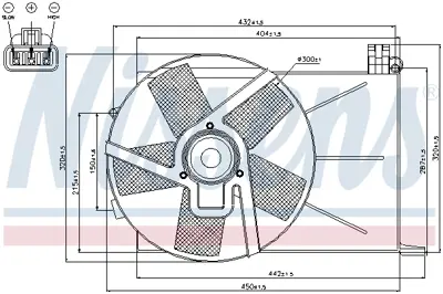 NISSENS 85193 Fan Motoru Davlumbazlı Opel Combo B   1.5-1.7 D 90571974