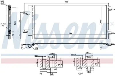 NISSENS 940734 Klima Radyatörü Opel Astra K  B14xfl/1.6 Cdtı 39131676