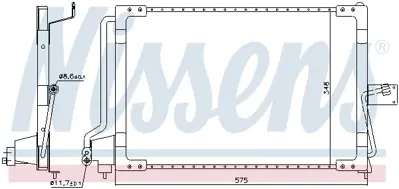 NISSENS 94117 Klima Radyatörü Opel Astra F 1618012, 52460417, 52464309, 720M01, 8072003, 8FC351036021, 94117, 94118