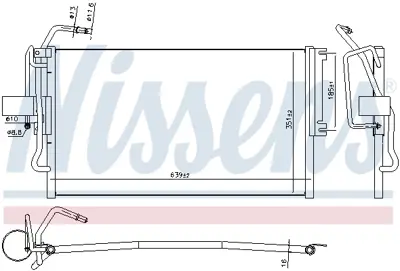 NISSENS 94653 Klima Radyatörü Opel Vectra B  99-02 52485274