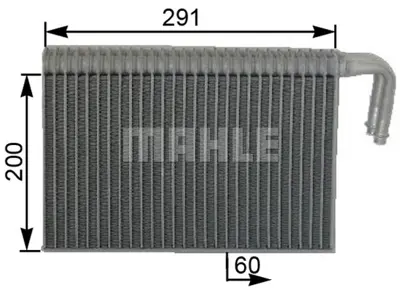 BEHR MAHLE AE86000S Evaporatör E-39/53(Ae86000s) 515131, 64116913423, 64118363782, 64118372772, 64118384251, 64118385560, 64119135744, 6913423, 70230025, 70230030