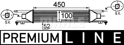BEHR MAHLE CI249000P Turbo Radyatörü Opel Corsa D  Z13dtj 4126928, 51837369, 55700449, 55702004, 55702194, 6302078, 6302080, 7073014, 8ML376755731, 8ML376910041