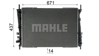 BEHR MAHLE CR1607000P Radyatör Jaguar X-Type 2.2d C2S50633