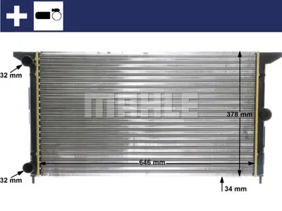 BEHR MAHLE CR607000S Radyatör Vw Sharan 1.9tdi 96- 1y Afn (Cr607000s) 1053053, 1112484, 1212576, 12V09, 211893, 26296SA030S1, 63991, 7211893, 7258107, 7258107107