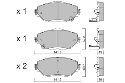AISIN BPTO-1027 Fren Balatası C-Hr 1.2t 1.8hbrt 16> Ön 04465F4010