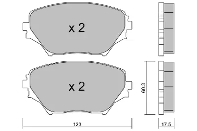 AISIN BPTO-1924 Fren Balatası Rav-4 01-06 Ön 0446542130