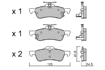 AISIN BPTO-2004 Fren Balatası Cıvıc 1.6d Yarıs 13> 05> Arka 044660D010