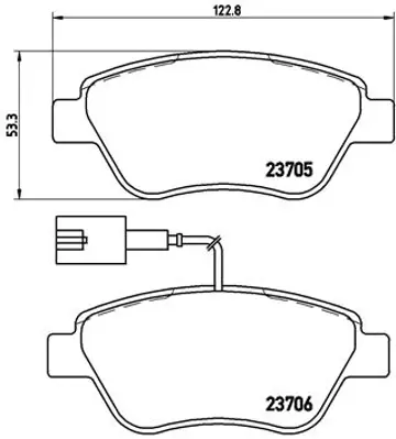 BREMBO P23085 Fren Balatası Fıat Lınea/Doblo/Grande Punto/Bıpper/Fıorıno/Nemo 08>  (Küçük Tip Tek Fişli)  Ön 101580149, 1135167, 1318139, 1415166, 1465166, 1465167, 1479223, 1559697, 1605153, 1605184