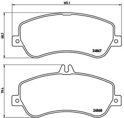 BREMBO P50086 Fren Balatası 204 Ön   (4 Matıc)  Glk 2486701, 54204820, 54206320, 54209220, 54209220S1, 64202420, 64206420, 74206620, 74207420, 74208720