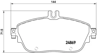 BREMBO P50093 Fren Balatası 176/246/117/156/Q30 İnfiniti 12> Ön 101223269, 2464210112, 2486901, 410605DA0A, 410605DA0B, 41060HG00B, 41060HG00C, 41060HG00D, 4203002, 4203020