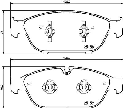 BREMBO P 85 127 Fren Balatası Vw A6,A7,A8   Ön   2011- 4G0698151M
