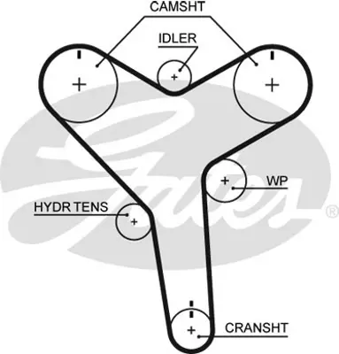 GATES KP2T257 Triger Seti+devirdaim Toyota Camry 3.0