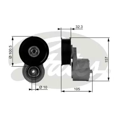 GATES T38245 Gergi Kütüğü  V Kayış Range Iı 4.0/4.6 ERR6439