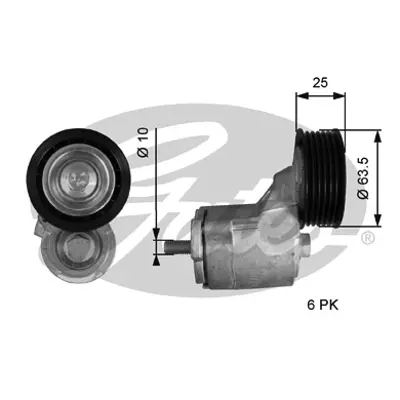 GATES T38414 Gergi Kasnağı Chery A118111200CA