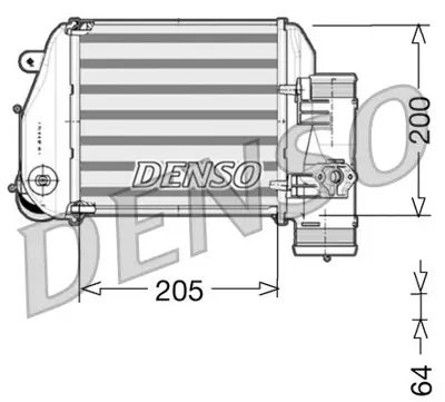 DENSO DIT02024 Radyatör Vw Interkol A6 2004-  2.7-3.0 Tdi Sol 4F0145805AF 