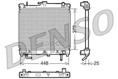 DENSO DRM47003 Su Radyatörü 1770054G10, 1770080A00, 1770080A00000, 1770080A10, 1770080A10000, 1770080A11, 1770081A00, 1770081A00000, 1770081A11, 1770082A00