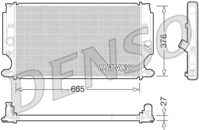 DENSO DRM50072 Su Radyatörü Avensıs 2.0 D-4d 08> 164000R030