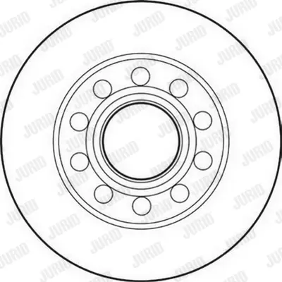 JURID 562192JC Fren Diski Vw A4  01-08 Arka   245x10  Takım 8E0615601P