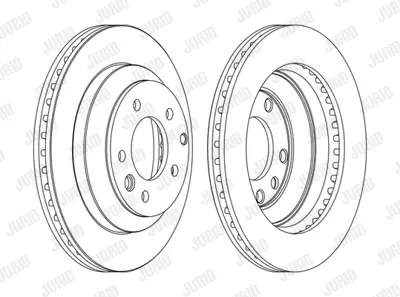 JURID 562393JC-1 Fren Diski Vw Touareg/ Q7 Arka   330x28  Tek 7L8615601C