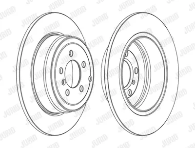 JURID 562558JC-1 Fren Diski R.Rover Iıı 3.0 Td6 Arka - 05 Tek SDB000210