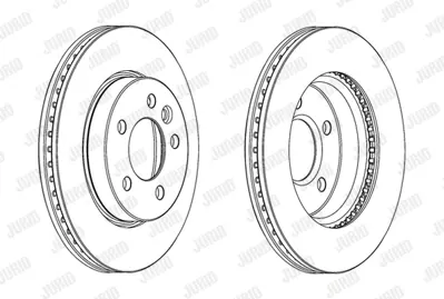 JURID 562722JC1 Fren Diski Vw Amarok 2.0 Tdi  Ön   302x26 (Tek) 2H0615301A, 2H0615301D, 92228903