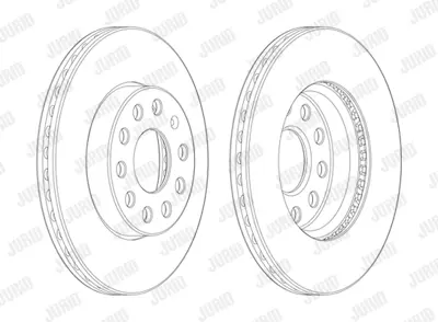 JURID 562990JC-1 Fren Diski Vw Golfvıı,A3  2013> Ön 276x24 1zf  Tek 5Q0615301E