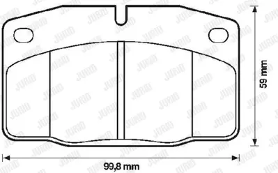 JURID 571276J Fren Balatası Opel Ascona C / Kadet D/E  Ön 90443902