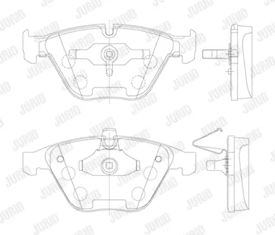 JURID 571990J Fren Balatası E-60/65/66 Ön 34116794915