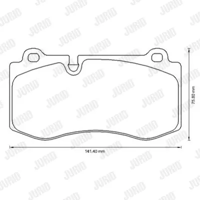 JURID 573178JC Fren Balatası 221 / 211 Ön  ( E420 ) 101221229, 2396001, 44206220, 44206220KIT, 44208020, 4420802041, 4420802064, 44208020KIT, 44208027, 45022TL0G50