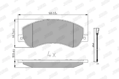 JURID 573275J Fren Balatası Vw Amarok Ön 2H0698151A