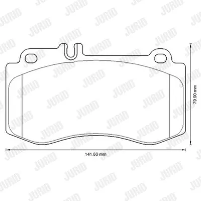 JURID 573344J Fren Balatası 212  E 350/400/500 -  218 Cls 2497601, 44206320, 54207720, 54208520, 74204920, 74206320, 74206420, A0044206320, A0054207720, A0054208520