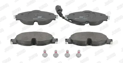 JURID 573390J Fren Balatası Vw Golfvıı  A3 Ön 2013> 1ze Trw Tipi 2568301, 2K5698151, 2K5698151A, 2K5698151B, 2K5698151E, 2Q0698151F, 2Q0698151K, 2Q0698151S, 3C0698151E, 3C0698151F