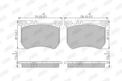 JURID 573797J Fren Balatası 222   S 350 Ön A0084200120