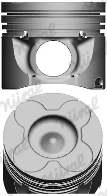 NURAL 87-102807-10 Piston Opel 84,50 Mm  Astra-Vectra X20dtl 80 Ps