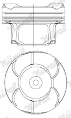 NURAL 8770272STD000G Piston N-20 84.00 Mm 11257640166