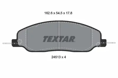 TEXTAR 2451301 Fren Balatası Ön Mustang 4.0/4.6 4R3Z2001AA