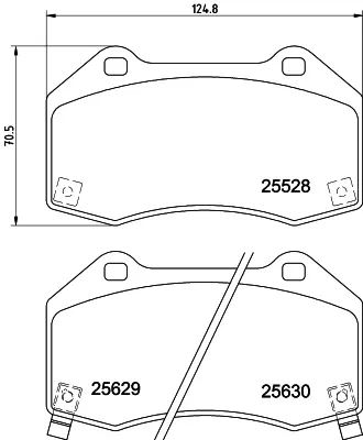 TEXTAR 2552801 Fren Balatası  Opel Corsa D 07>  Opc 1.6 Turbo Ön 95515503