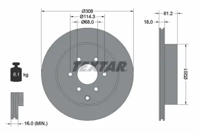 TEXTAR 92296403 Fren Diski  470 Arka X Clas/Nıssan Pathfınder R51 A4704230200