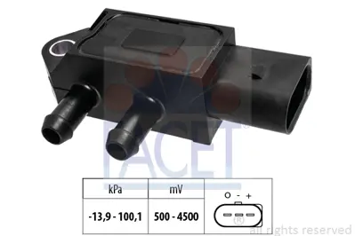 FACET 10.3318 Basınç Sensörü Vw 1.6 Tdi 2013- Clh 03L906051B